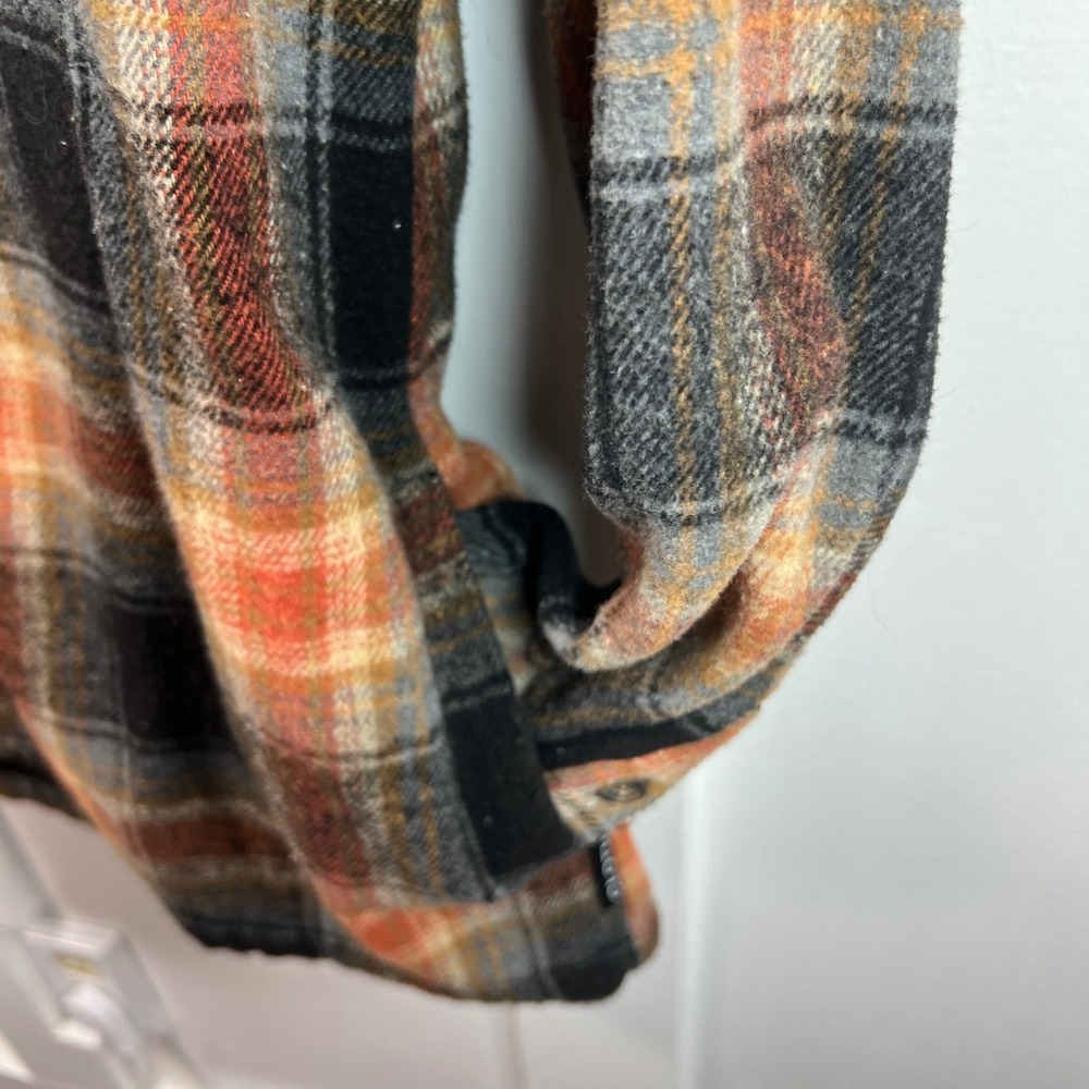 Brooklyn Cloth Mens Plaid Hooded Flannel Shirt Jacket w Pockets Large - Picture 3 of 9
